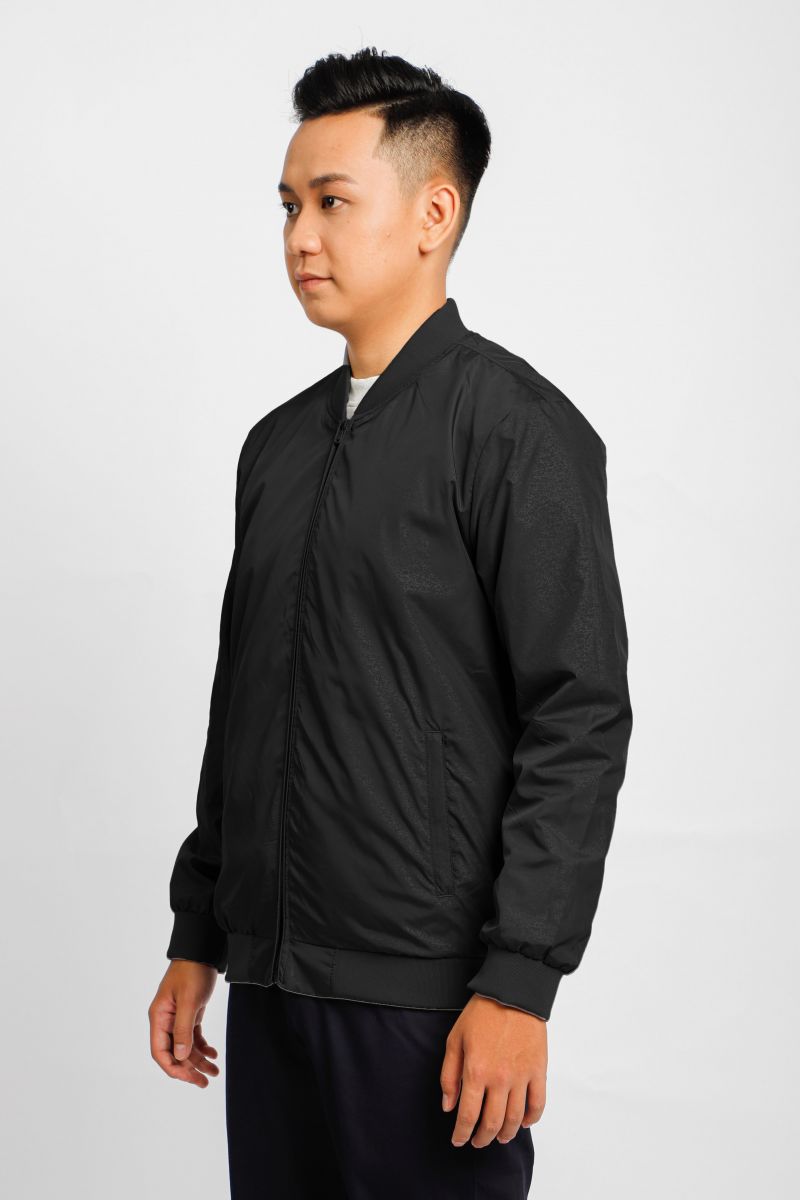 Áo jacket nam in chìm Novelty màu đen 2203322