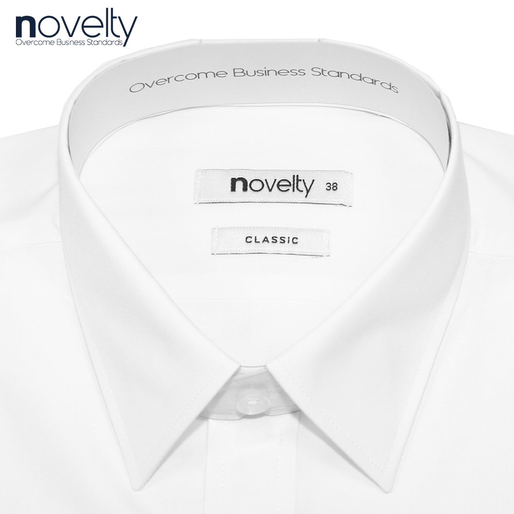 Áo sơ mi trắng nam dài tay Novelty Classic màu trắng NSMMTTNTCC220635D