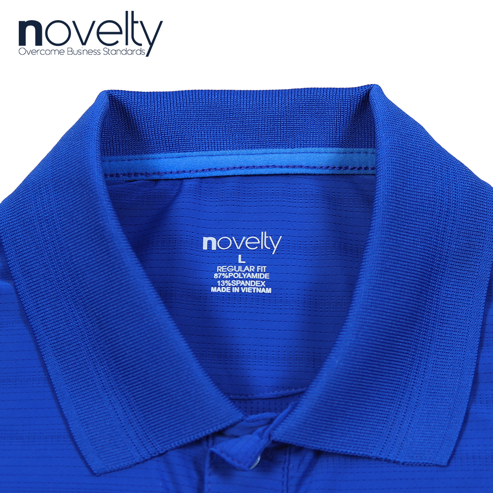 Áo Polo nam Novelty Regular fit màu xanh dương NATMMDMPSR210056N