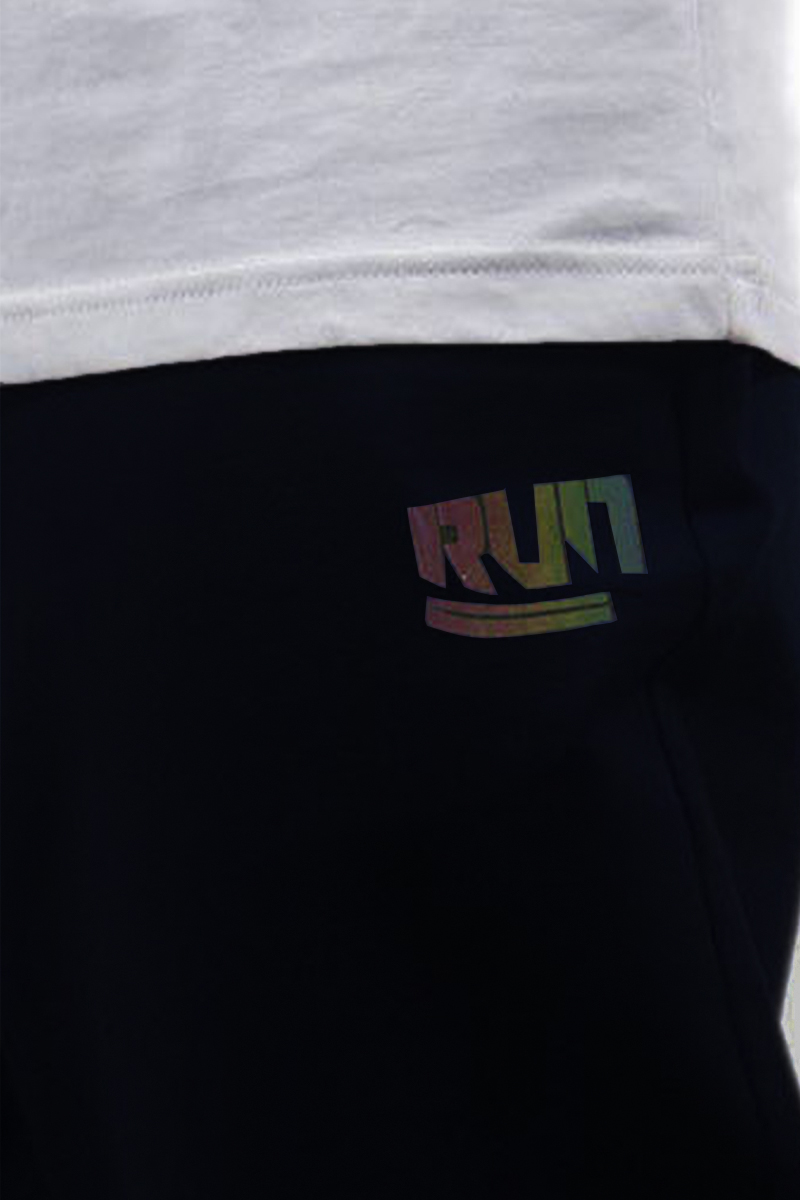 Quần jogger Nam Novelty Regular fit họa tiết in phản quang Đen NQGMMDMT3R230830Q