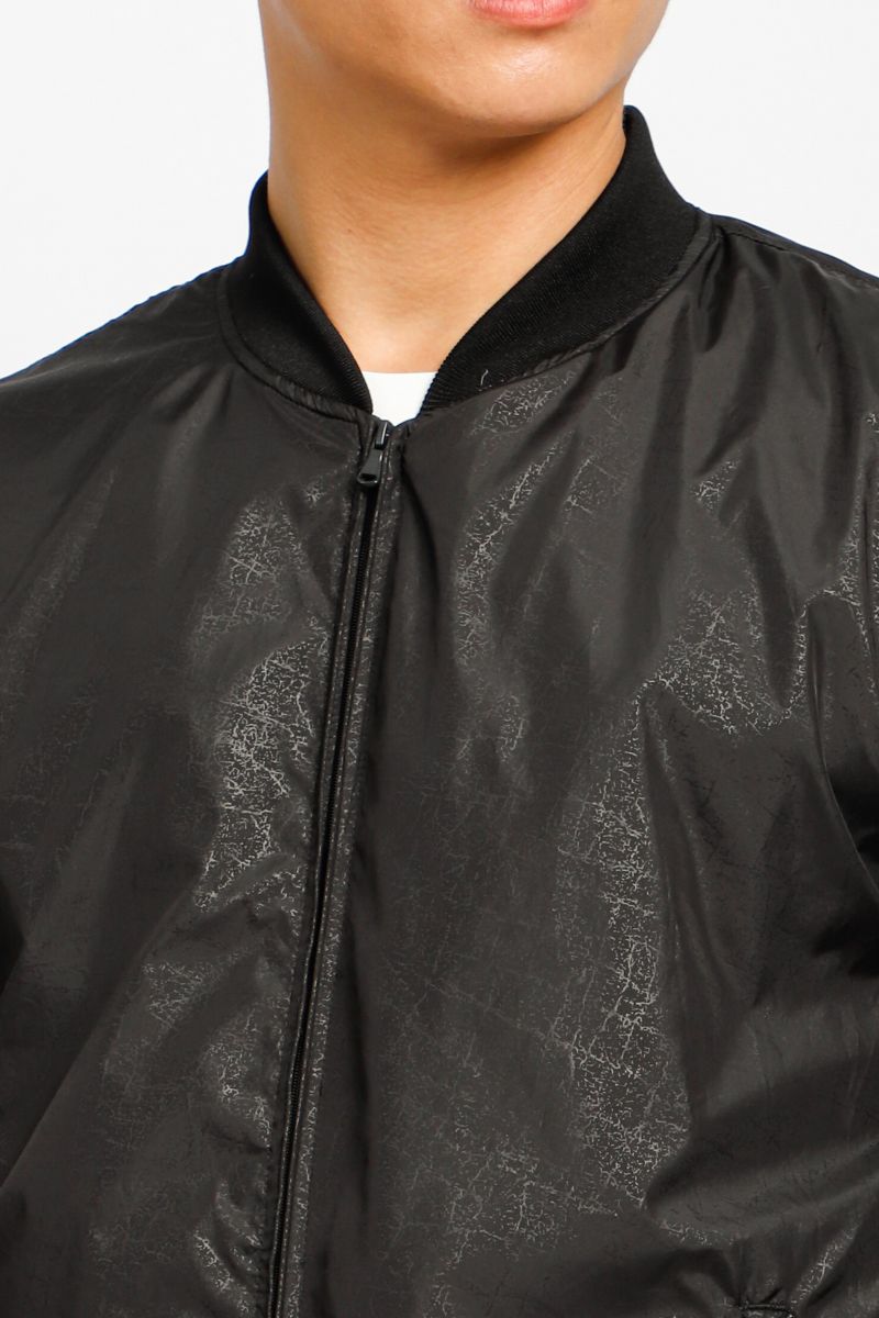 Áo jacket nam in chìm Novelty màu đen 2203362