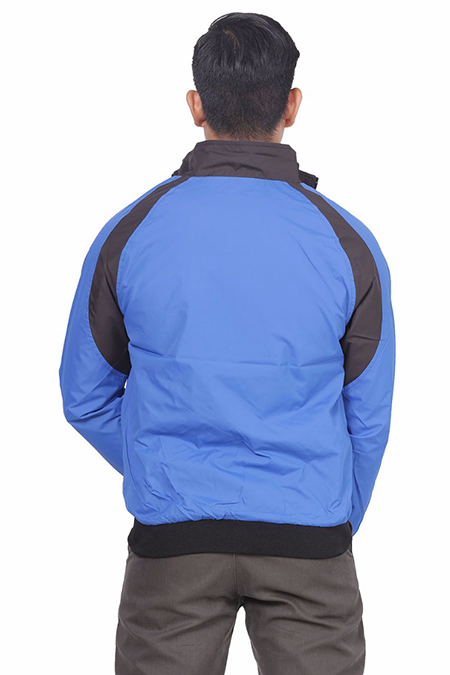 Áo Jacket nam Novelty 02 lớp màu xanh dương phối sọc 1705362