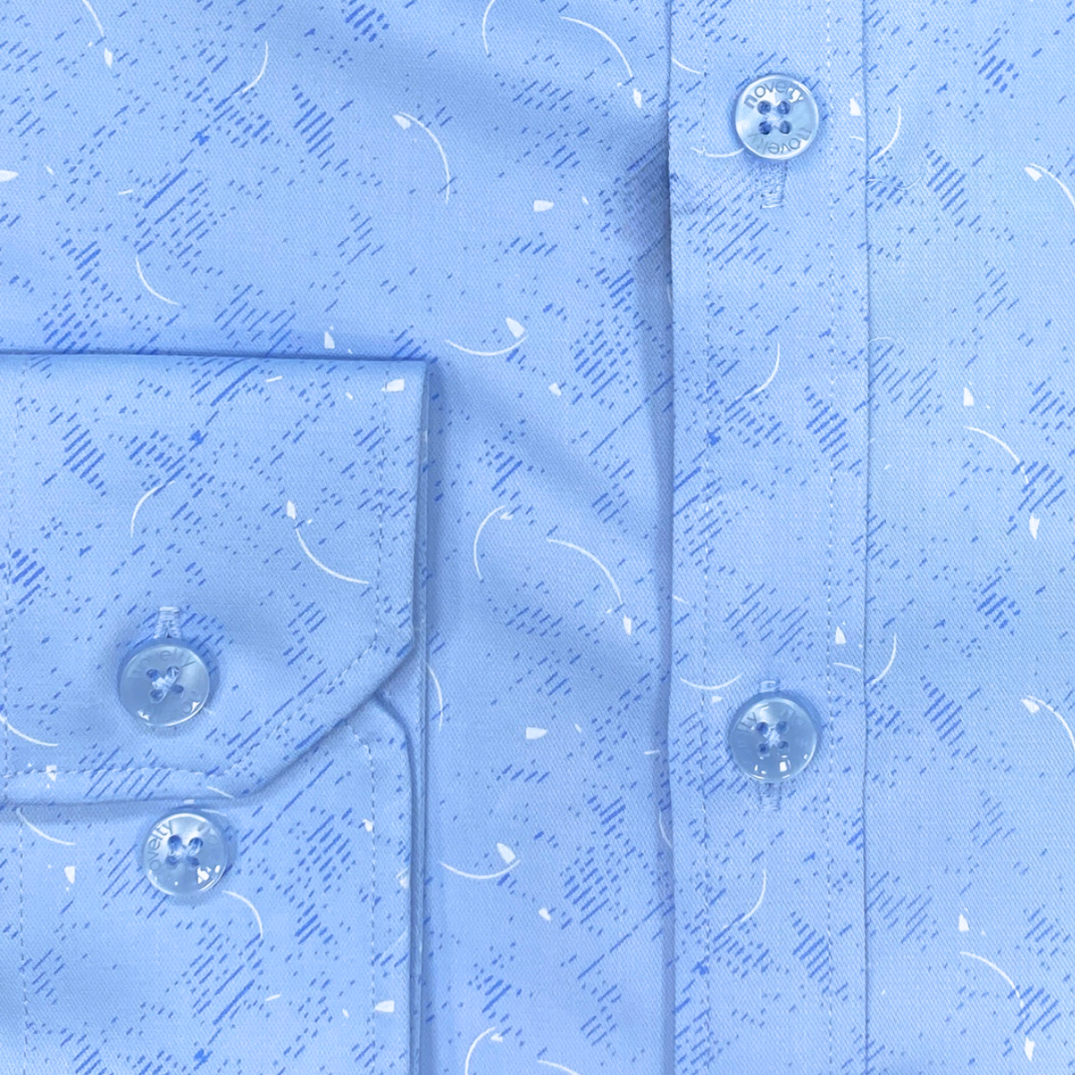 Áo sơ mi nam dài tay Novelty Regular fit Bamboo Hoa văn NSMMINMT3R250211D