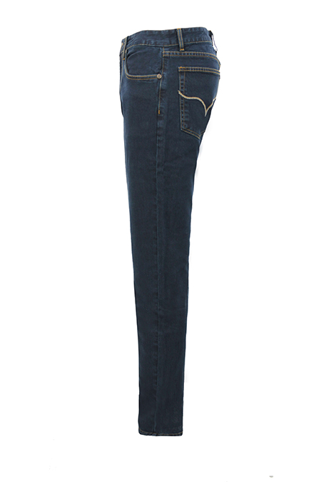 Quần Jeans dài Novelty Slim straight  trơn màu xanh đen NQJMMDNCSI1701230