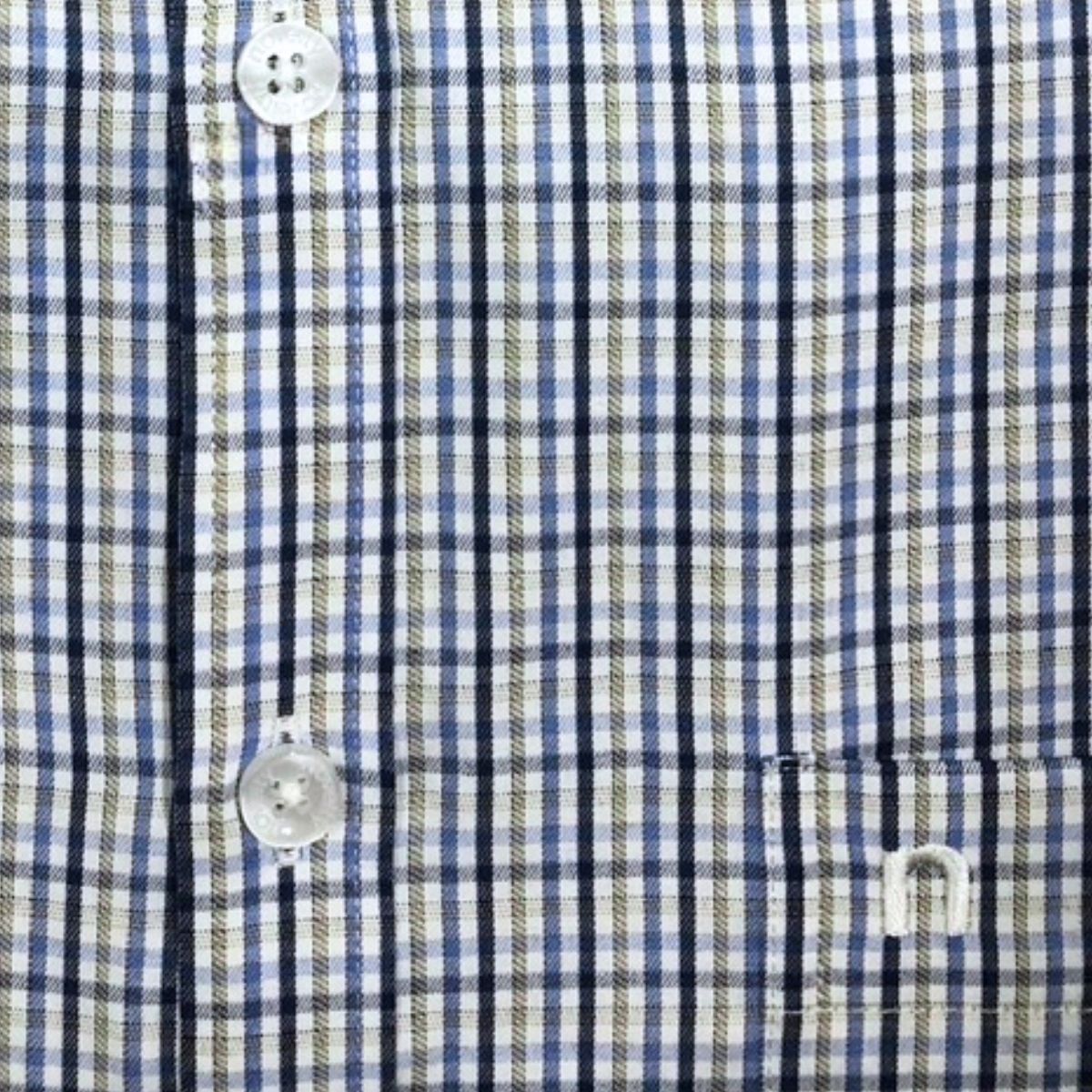 ÁO SƠ MI NAM DÀI TAY NOVELTY REGULAR FIT RECYCLED T/C SỌC NHỎ NSMMSNMRCR250825D