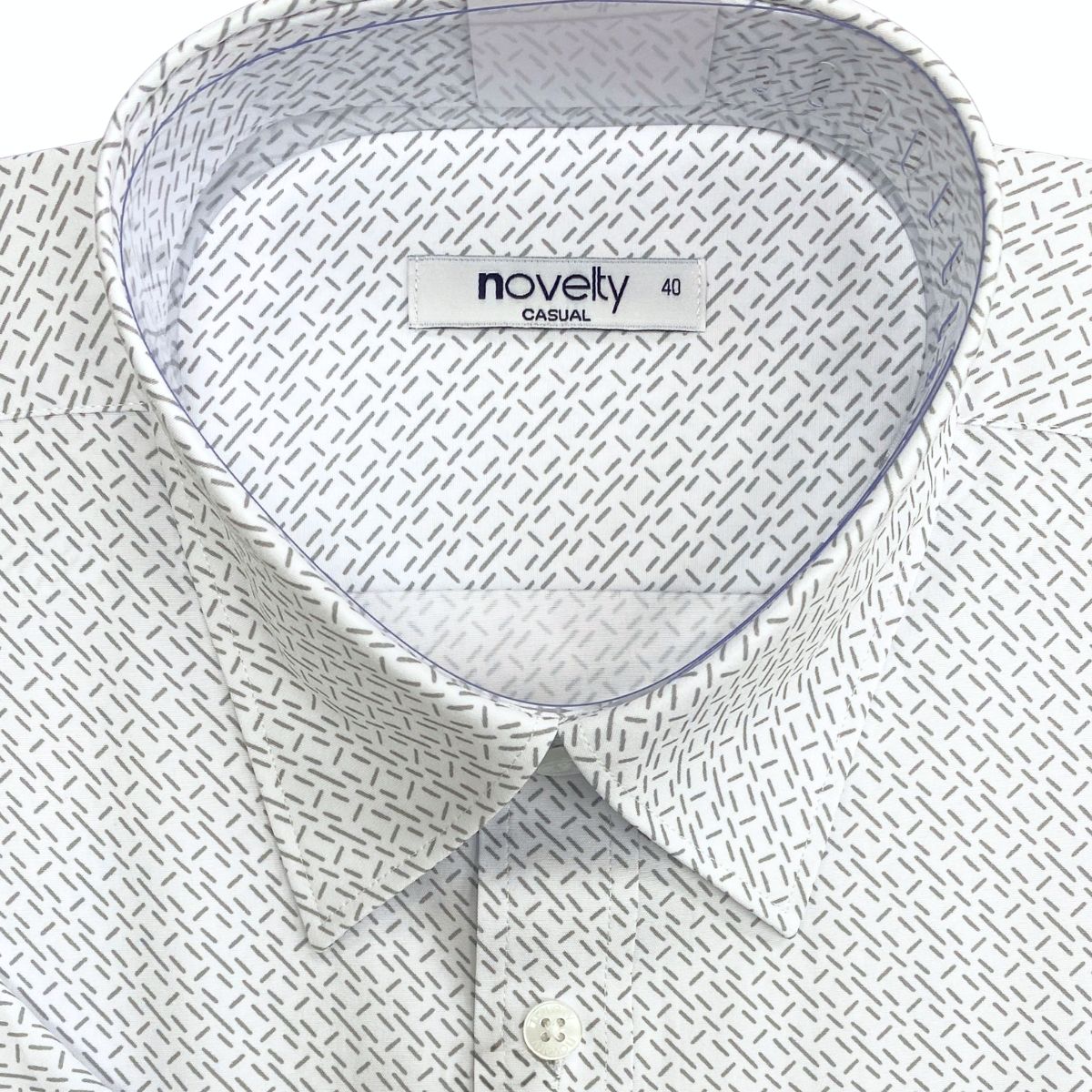 ÁO SƠ MI NAM NGẮN TAY NOVELTY CASUAL SPUN HOA VĂN NÂU NSMMINMSPB260998N