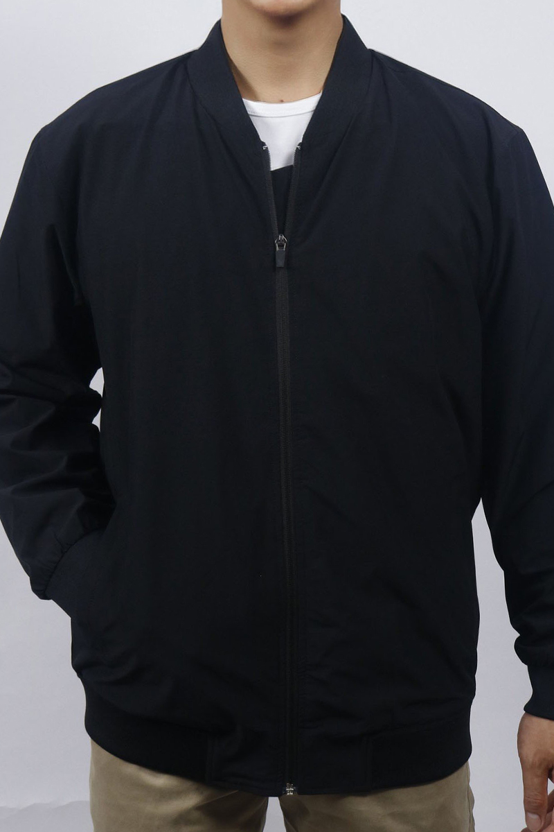 Jacket nam 2 lớp Novelty Casual màu đen  NJKMMDMPLB2306002