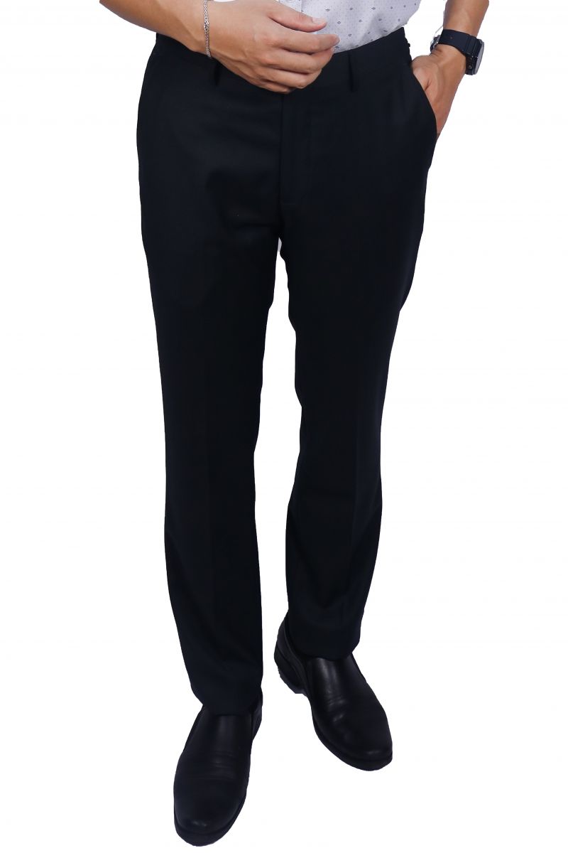 Quần tây nam Novelty Regular fit  0Ply xám đậm NQTMMDMPRR2305030