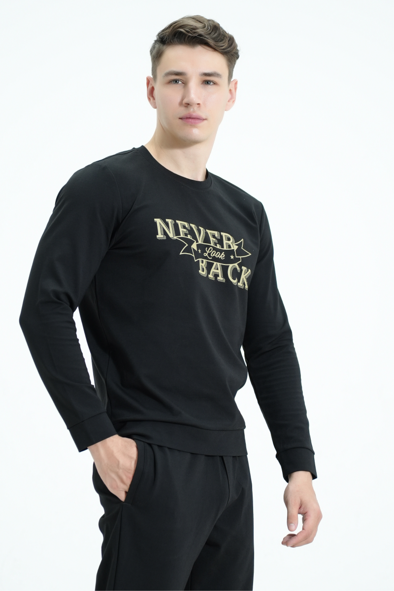 Quần jogger nam Novelty Regular fit đen NBTMMDMT3R240498B