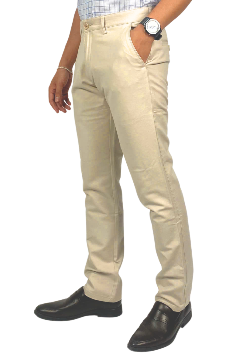 Quần dài khaki nam 0Ply Novelty Regular fit màu kem NQKMMNMCSR2407200