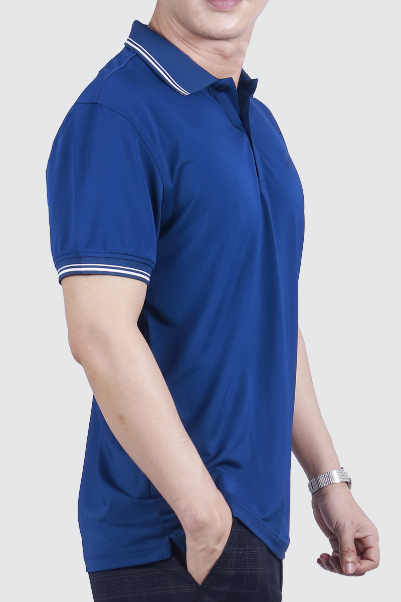 Áo Polo nam Novelty Regular fit xanh navy NATMMDMSPR230077N