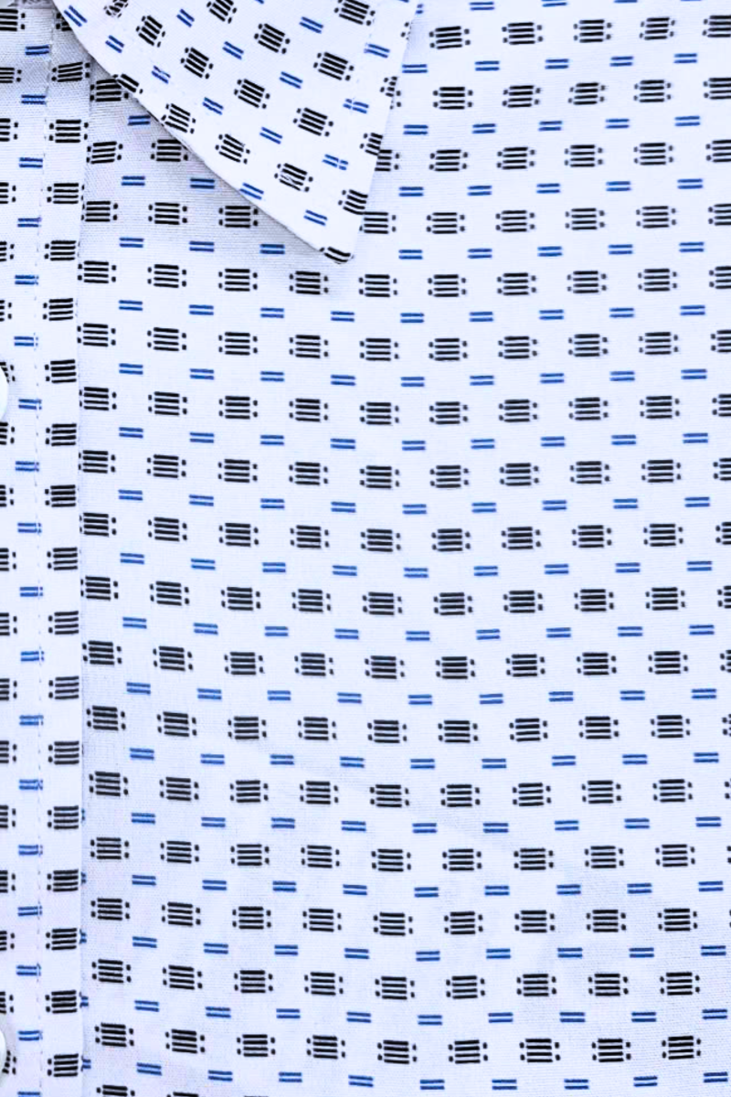 Áo sơ mi nam ngắn tay Novelty Casual Hoa văn NSMMINMSPB240459N