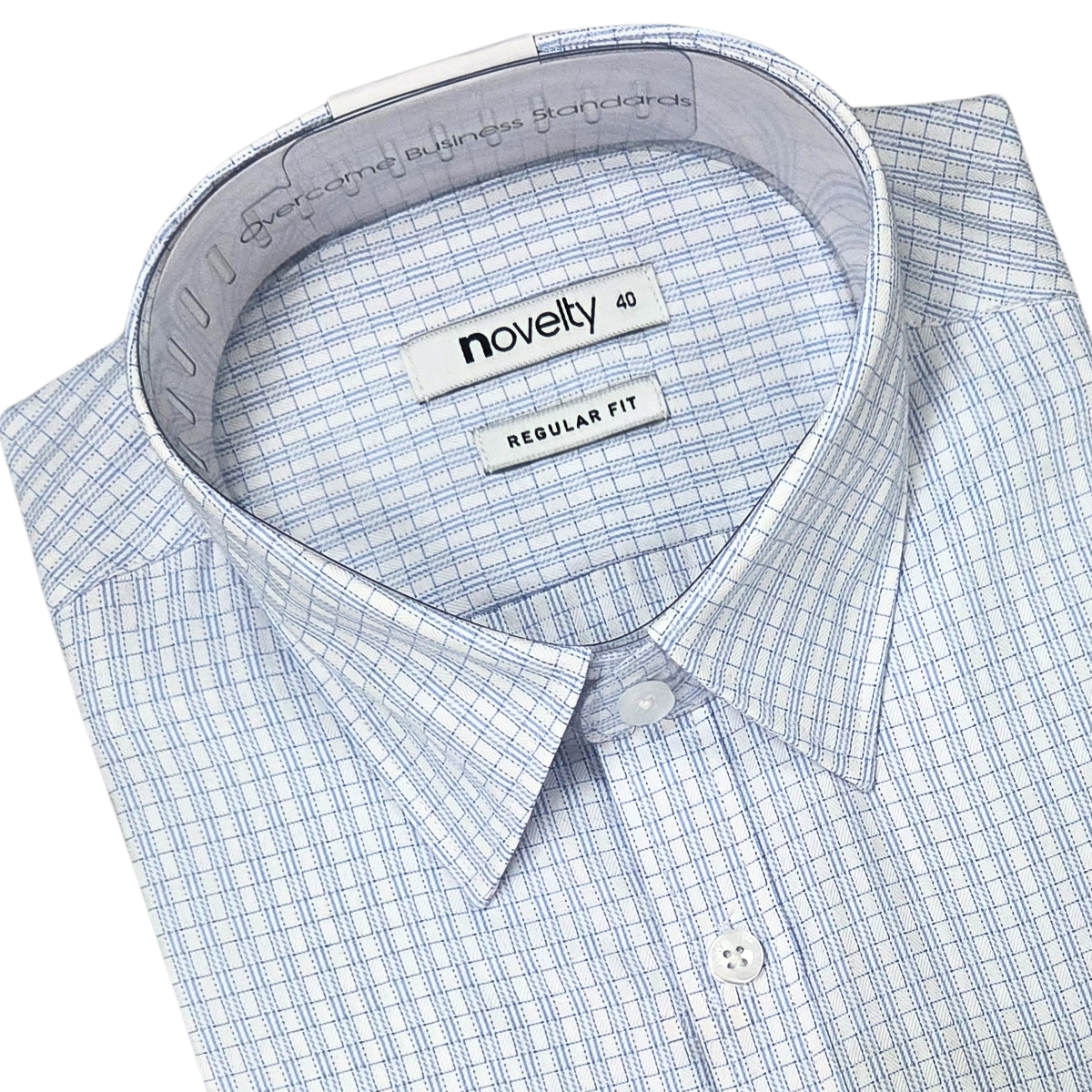 Áo sơ mi nam dài tay Novelty Regular fit T/C NSMMCNMTCR250176D
