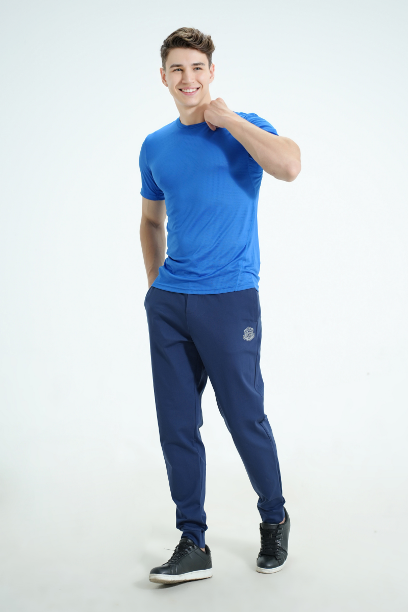 Quần jogger nam Novelty Regular fit xanh đen NQGMMDMT3R240493Q