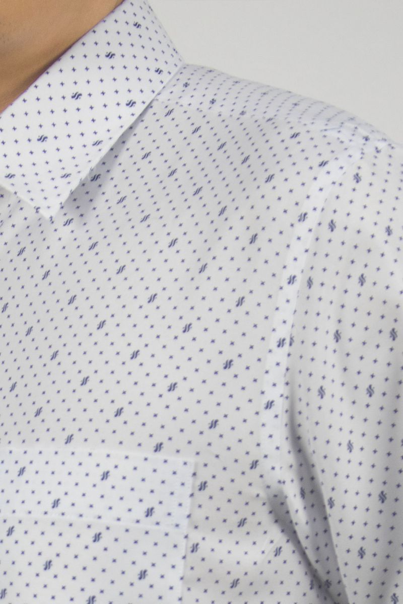 Áo sơ mi nam ngắn tay Novelty Casual Hoa văn NSMMINMSPB230711N