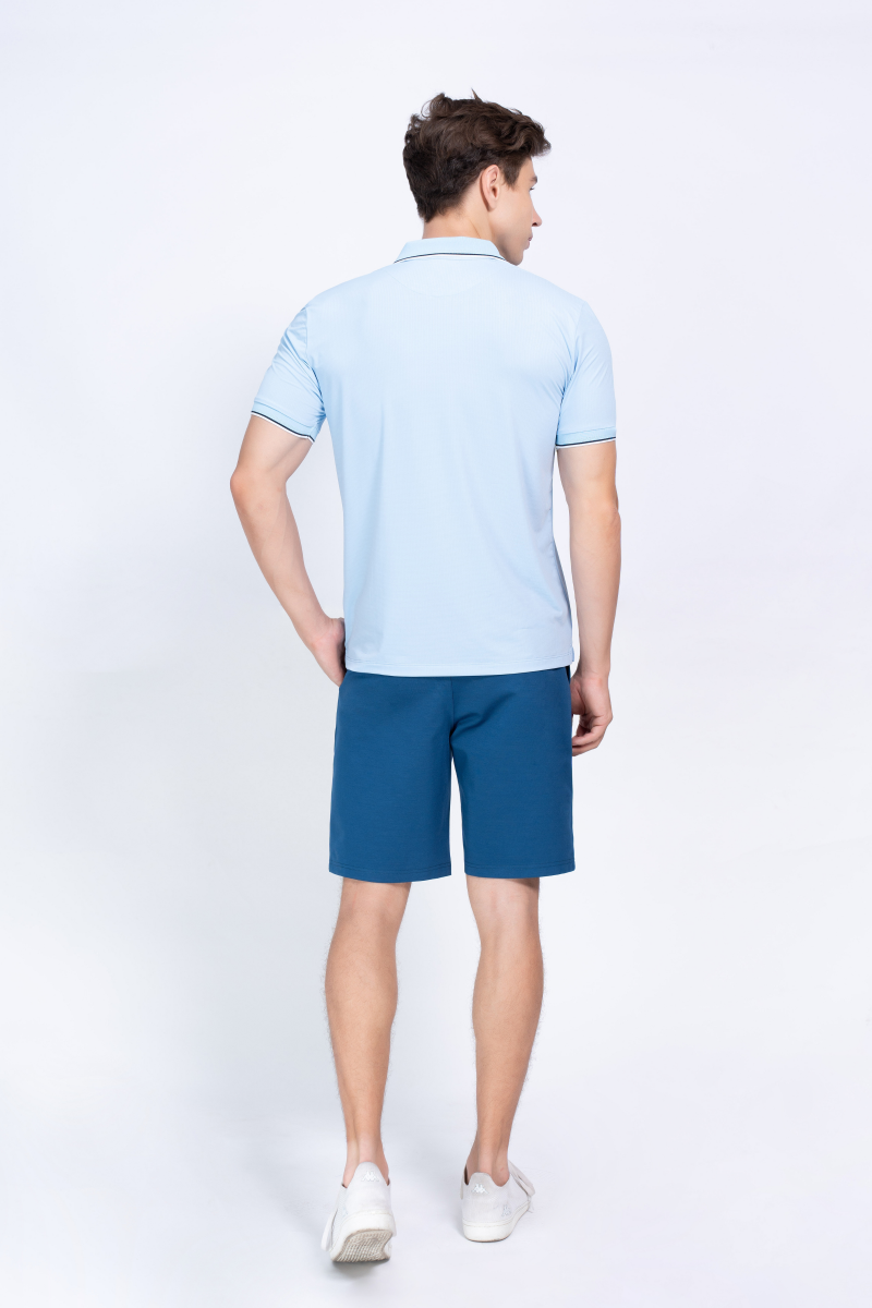 Quần short nỷ nam Novelty Regular fit Xanh két NQNMMDMT3R250058Q