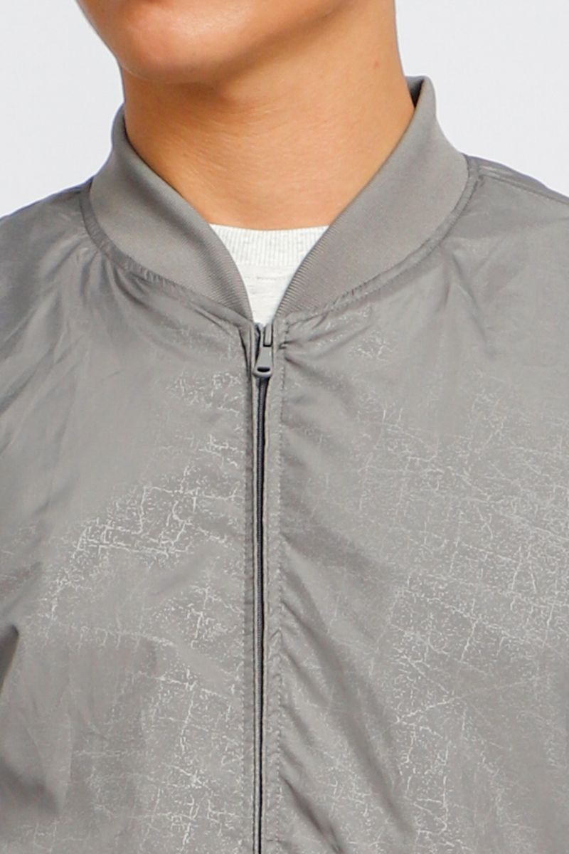 Áo jacket nam in chìm Novelty xám nhạt 2203392