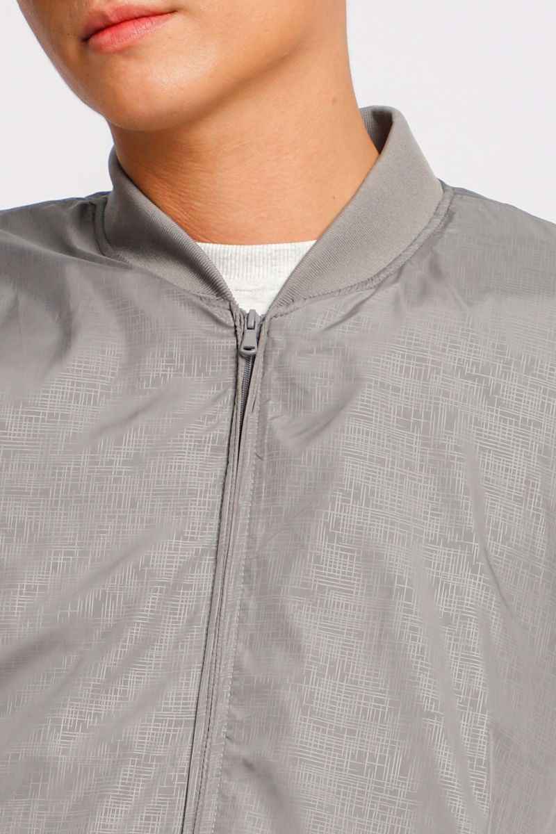 Áo jacket nam in chìm Novelty xám nhạt 2203312