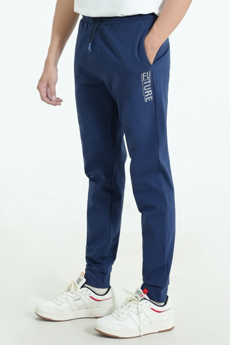 Quần jogger nam Novelty Regular fit xanh đen NQGMMDMT3R240490Q