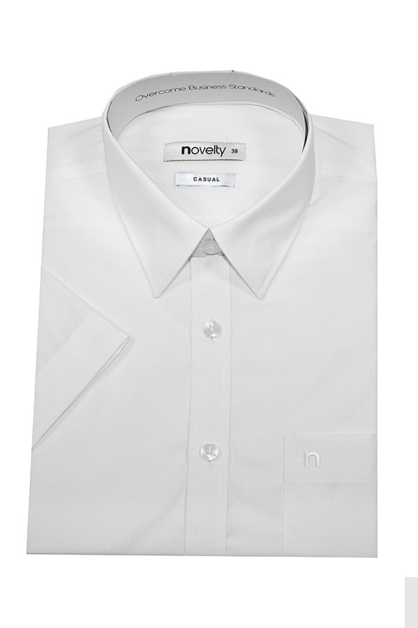 Áo sơ mi nam trắng ngắn tay Novelty Casual NSMMTTMTCB230495N