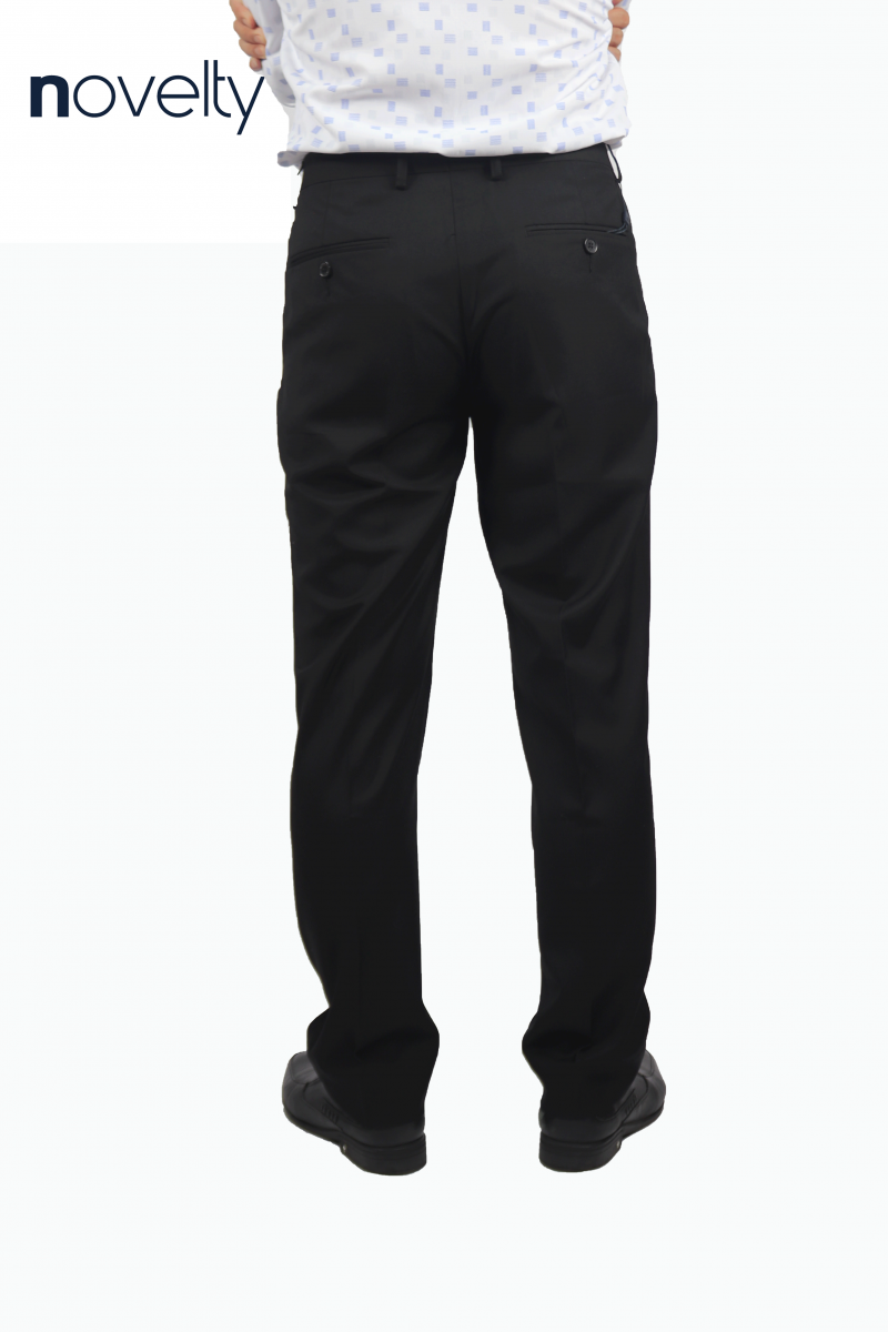 Quần tây nam Novelty Regular fit 0ply đen NQTMMDMPRR2401960