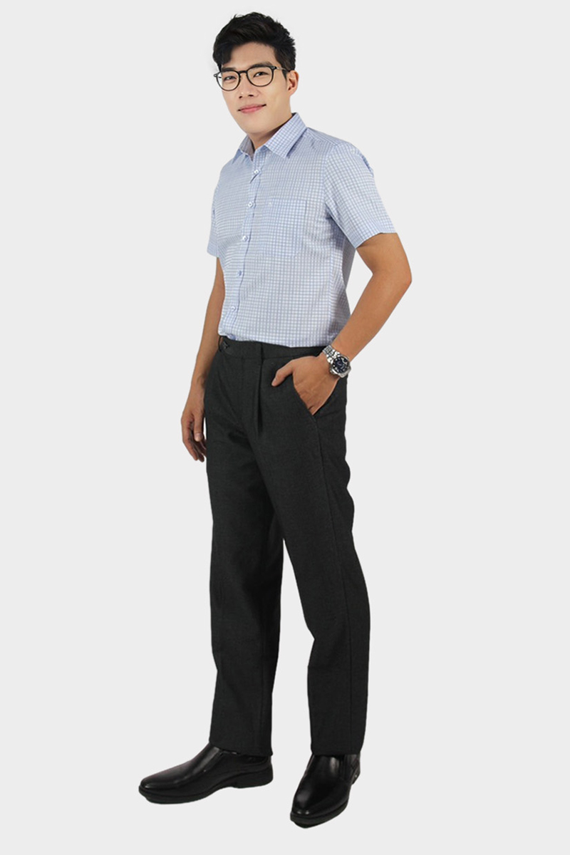 Quần tây nam Novelty Classic 1Ply xám NQTMMDMT3C2303701