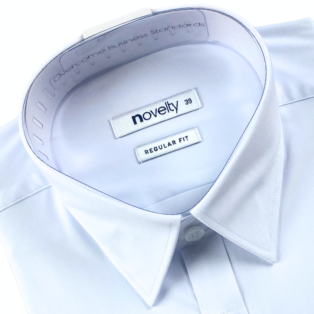 Áo sơ mi trắng dày tay Novelty Regular fit NSMMMWMTCR230953D