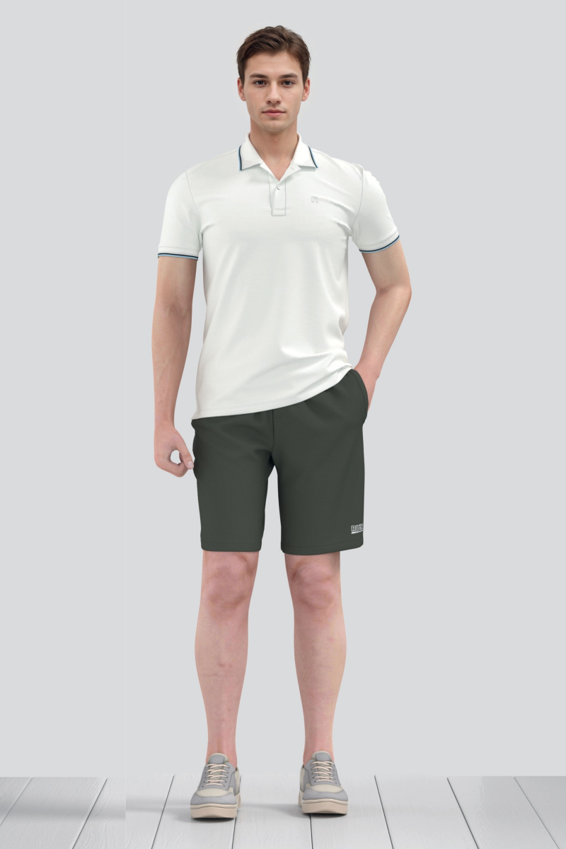 Quần short linen nam Novelty 0Ply Regular fit  nâu sáng NQSLMTMCSR2500040
