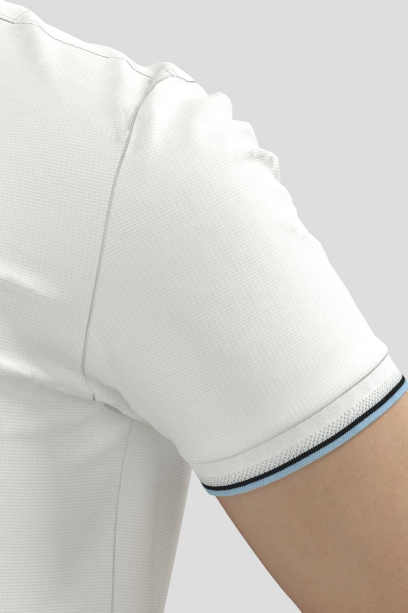Áo Polo nam Novelty Regular fit Cool Feeling caro trắng NATMCNMT3R250049N