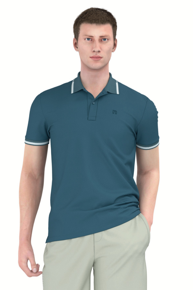 Áo Polo nam Novelty Regular fit Cool Feeling xanh nhớt NATMINMNER250028N