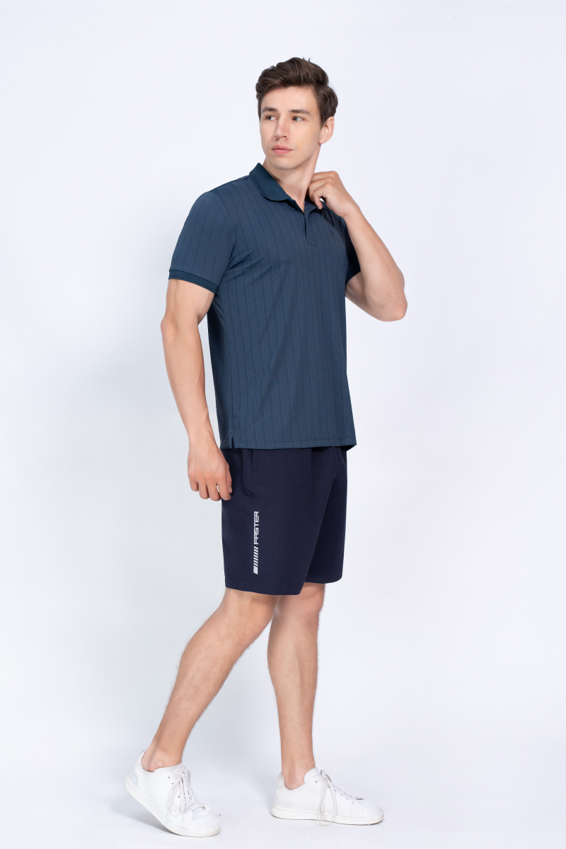 Áo Polo nam Novelty Regular fit Cool Feeling xanh cổ vịt NATMINMNER250035N