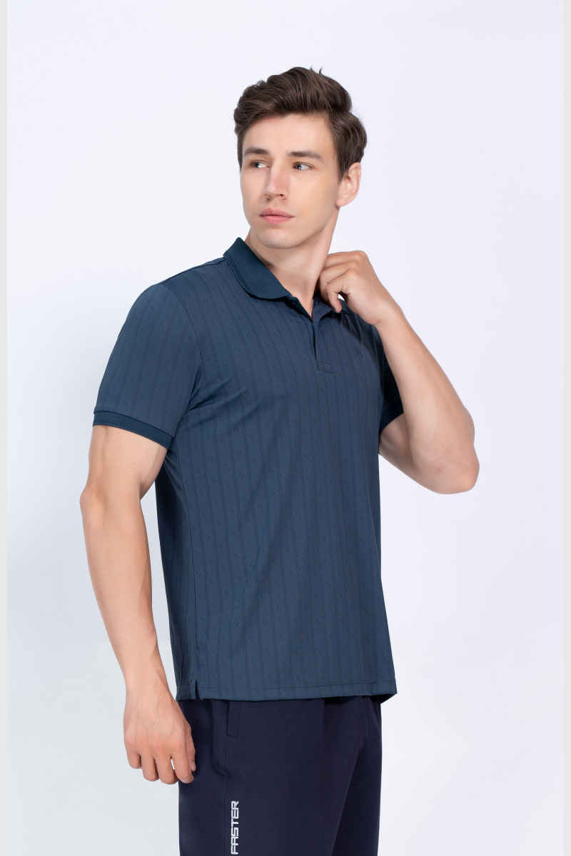 Áo Polo nam Novelty Regular fit Cool Feeling xanh cổ vịt NATMINMNER250035N