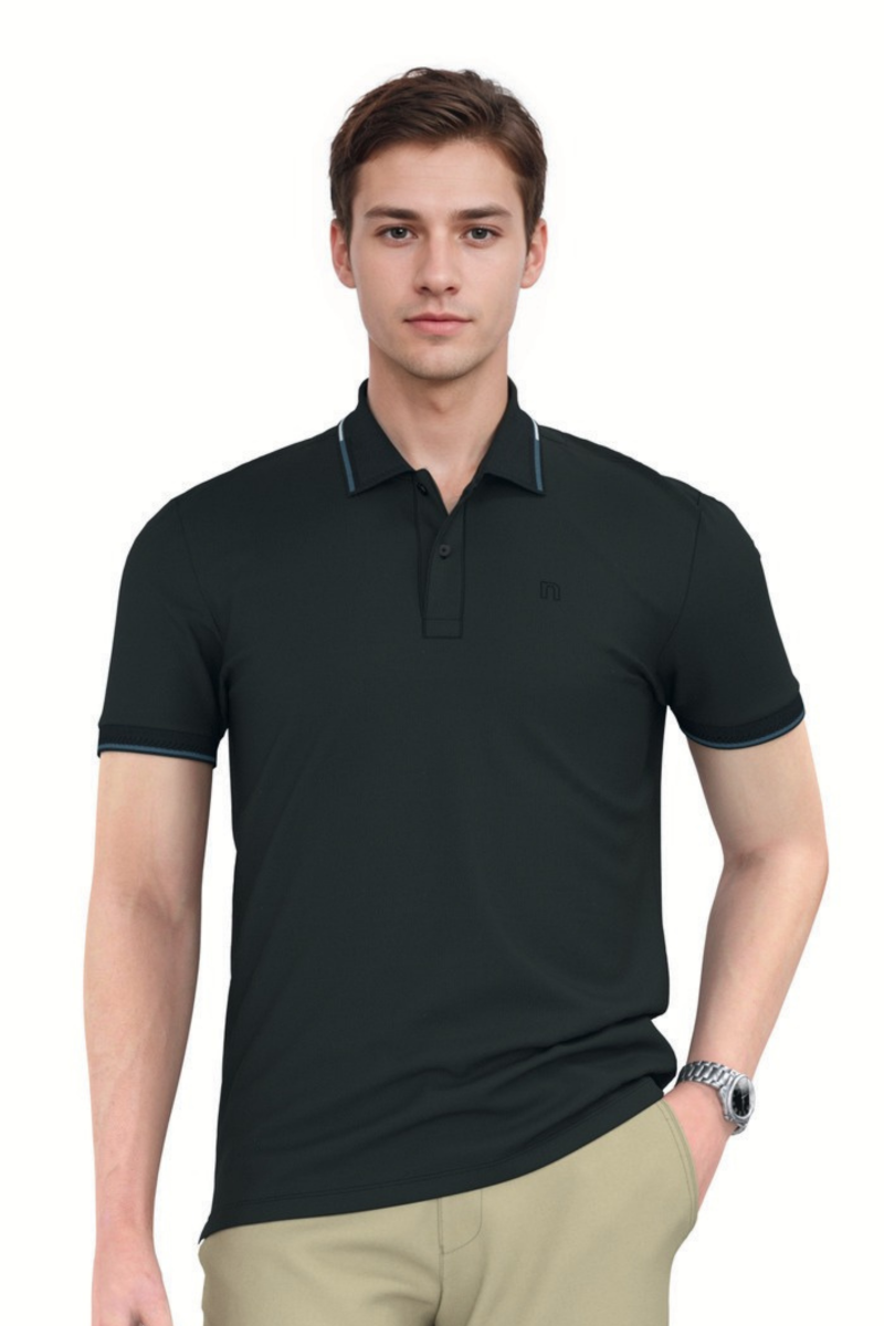 Áo Polo nam Novelty Regular fit Cool Feeling xám đậm NATMMDMNER250022N