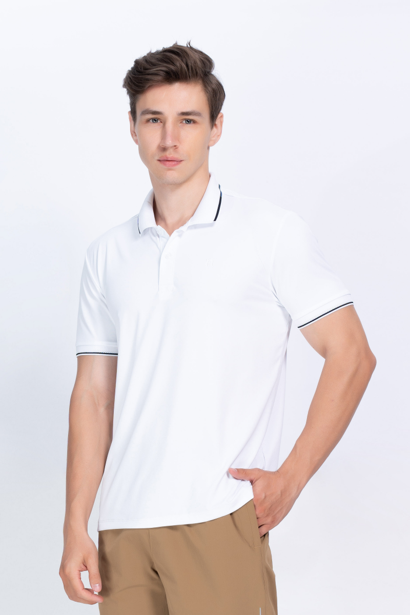 Áo Polo nam Novelty Regular fit Cool Feeling trắng NATMMWMNER250023N