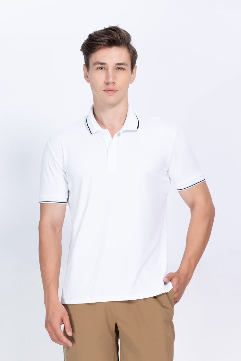 Áo Polo nam Novelty Regular fit Cool Feeling trắng NATMMWMNER250023N