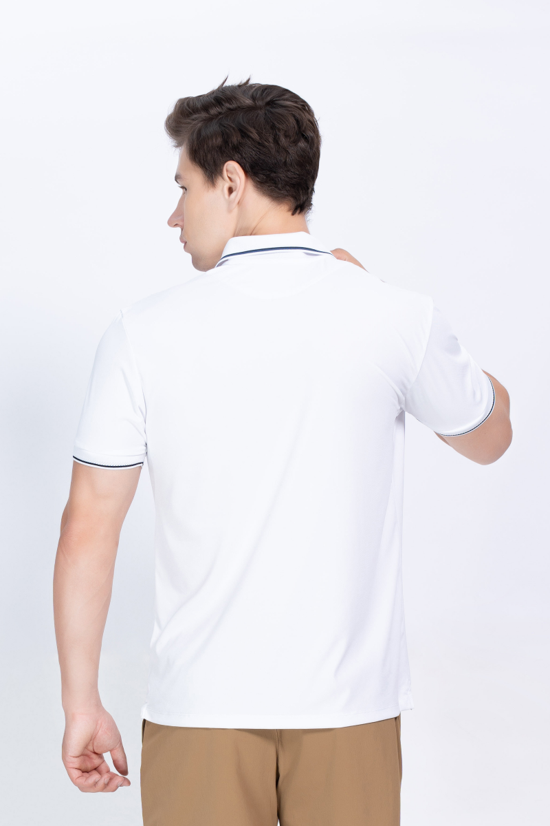 Áo Polo nam Novelty Regular fit Cool Feeling trắng NATMMWMNER250023N