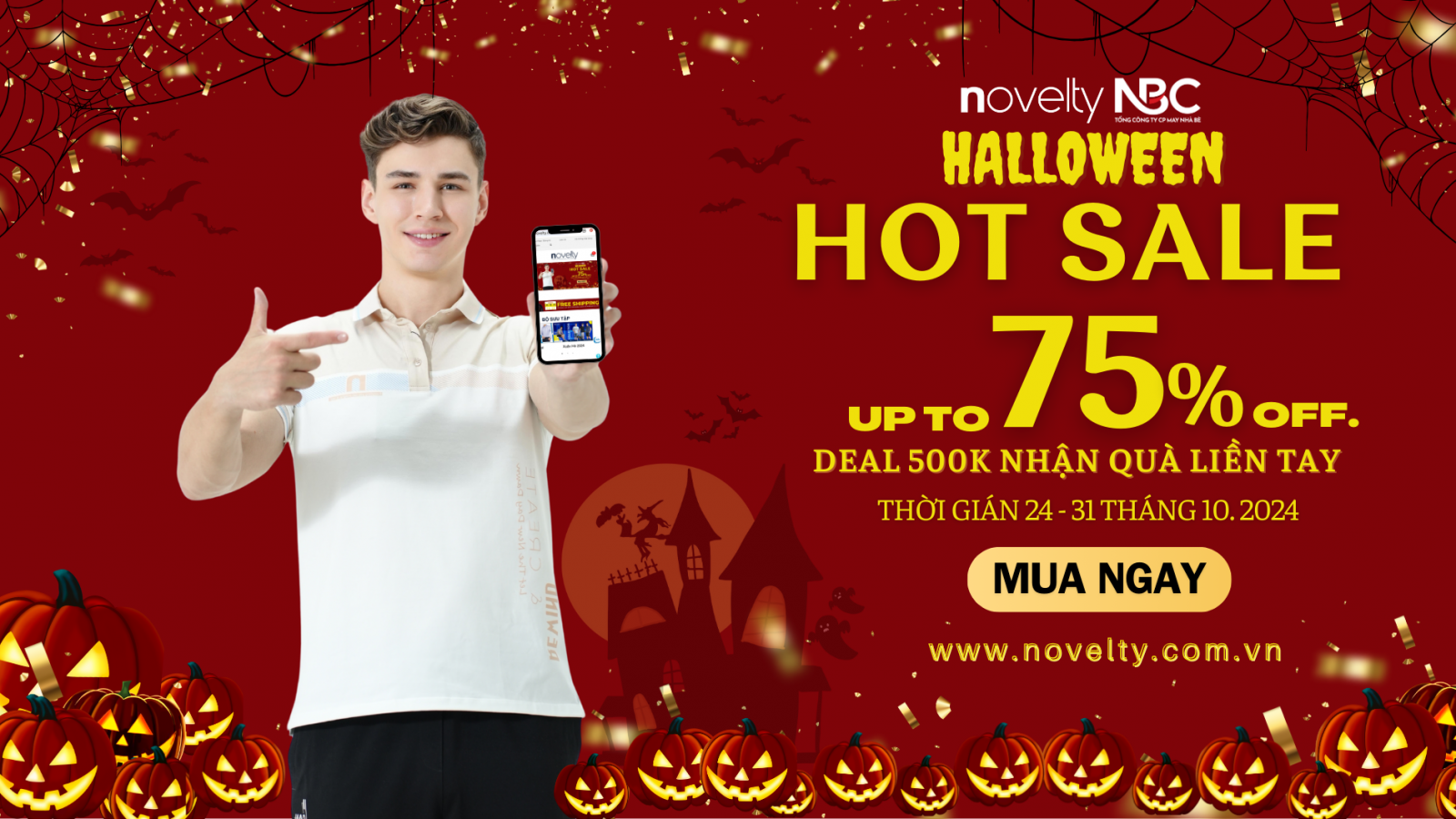 HALLOWEEN SALE SỐC - GIẢM TỚI 75% SẢN PHẨM OUTLET