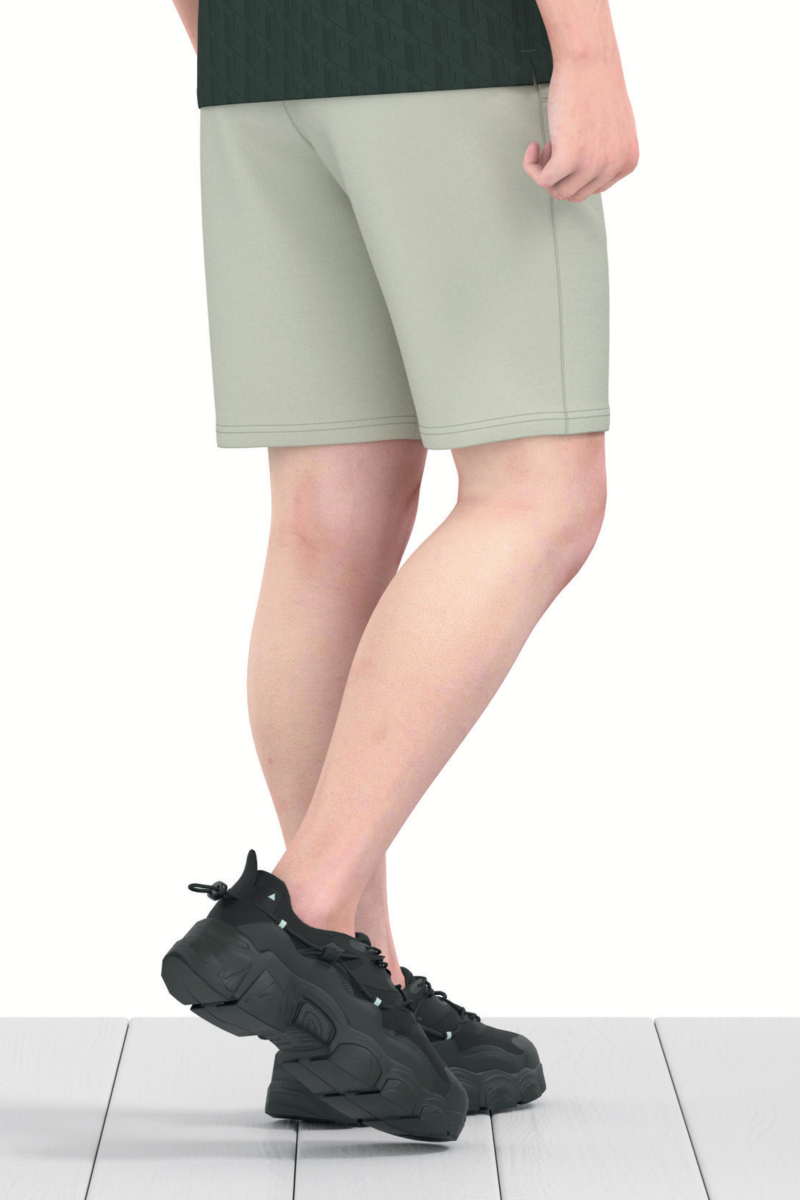 Quần short nỷ nam Novelty Regular fit xám nhạt NQNMMDMT3R250056Q