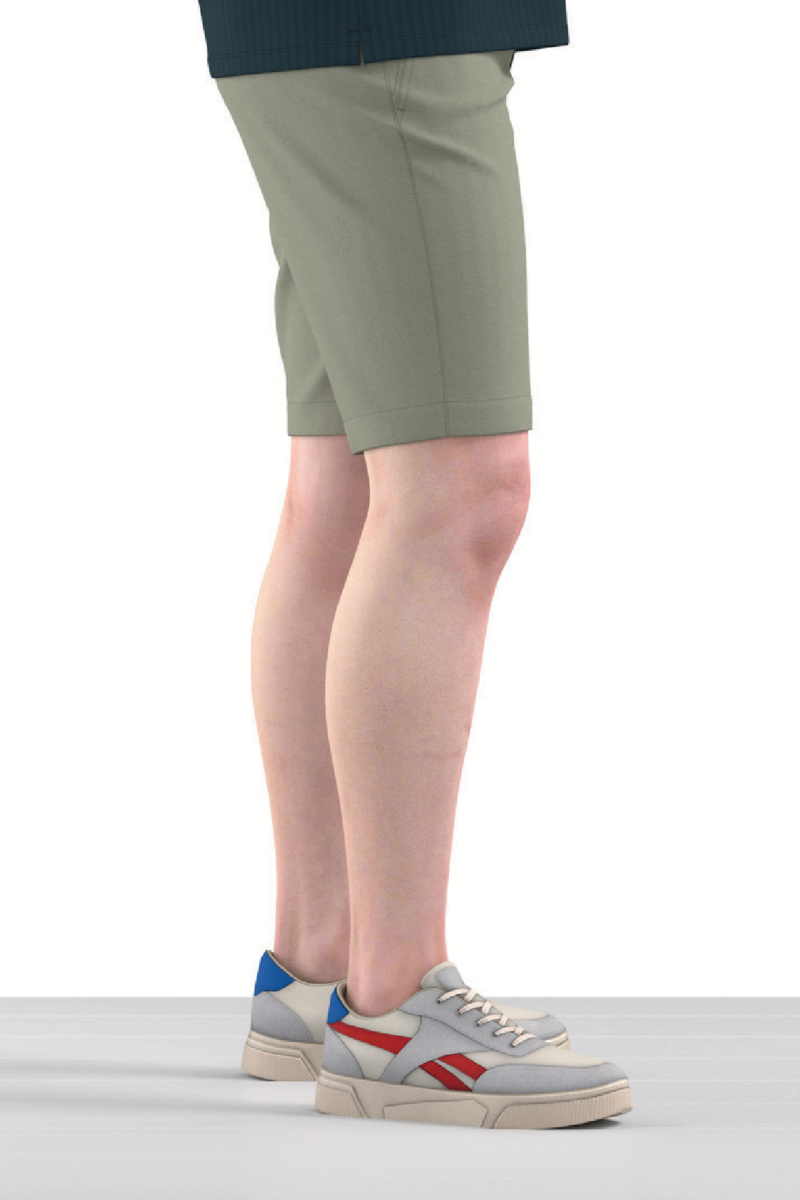 Quần short linen nam Novelty 0Ply Regular fit  xám NQSLMTMCSR2500020