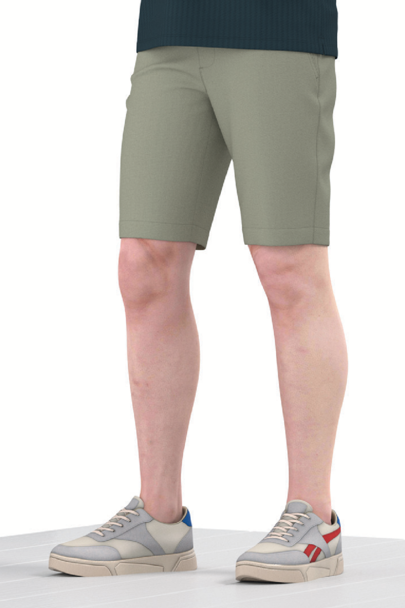 Quần short linen nam Novelty 0Ply Regular fit  xám NQSLMTMCSR2500020