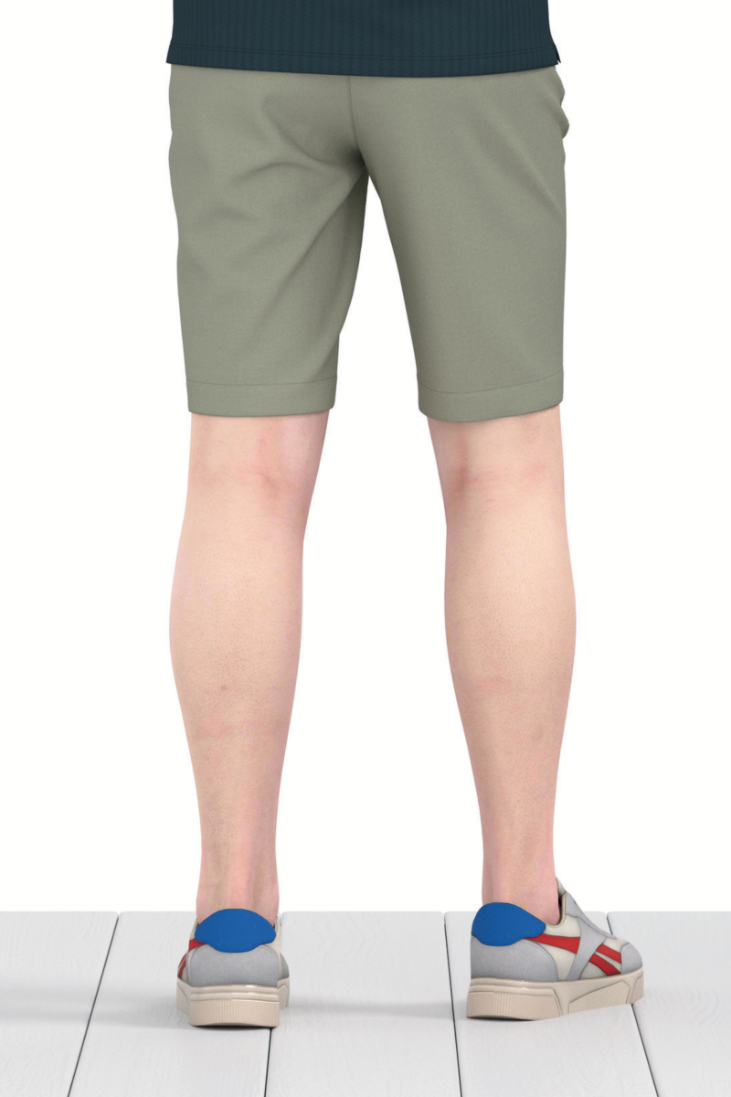 Quần short linen nam Novelty 0Ply Regular fit  xám NQSLMTMCSR2500020