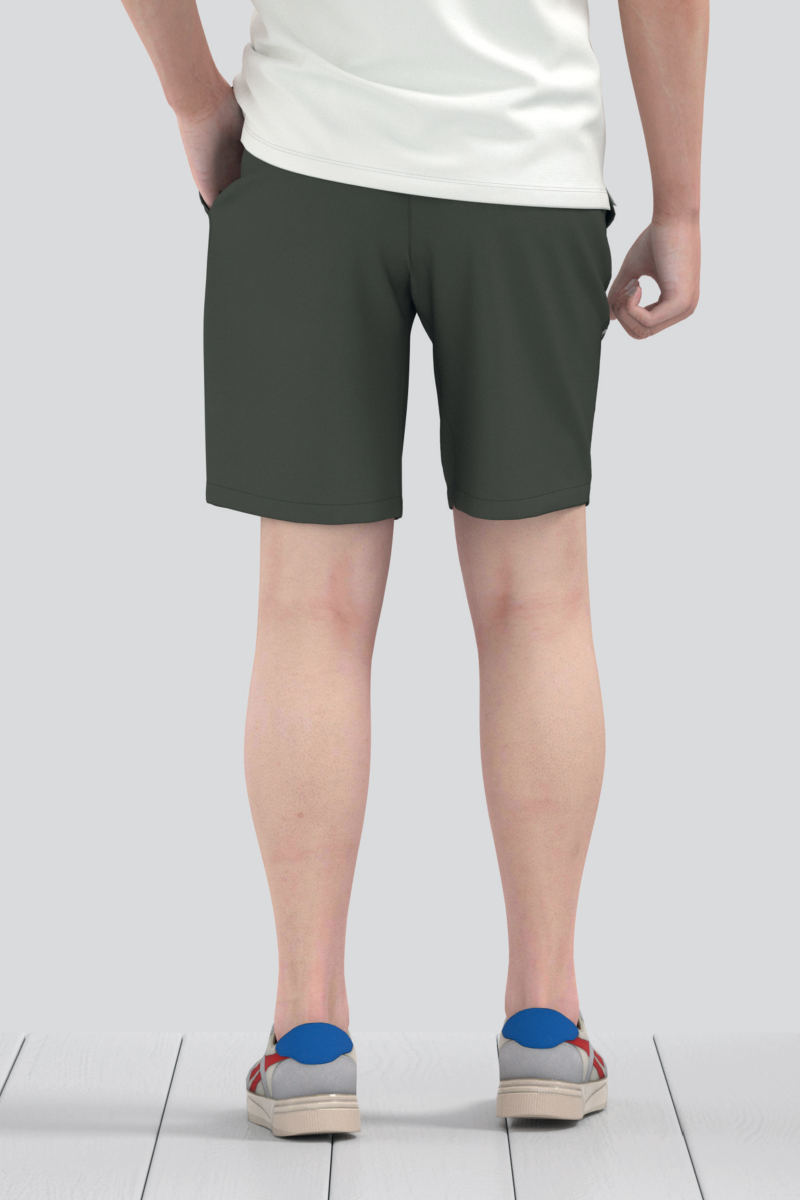 Quần short linen nam Novelty 0Ply Regular fit  nâu sáng NQSLMTMCSR2500040