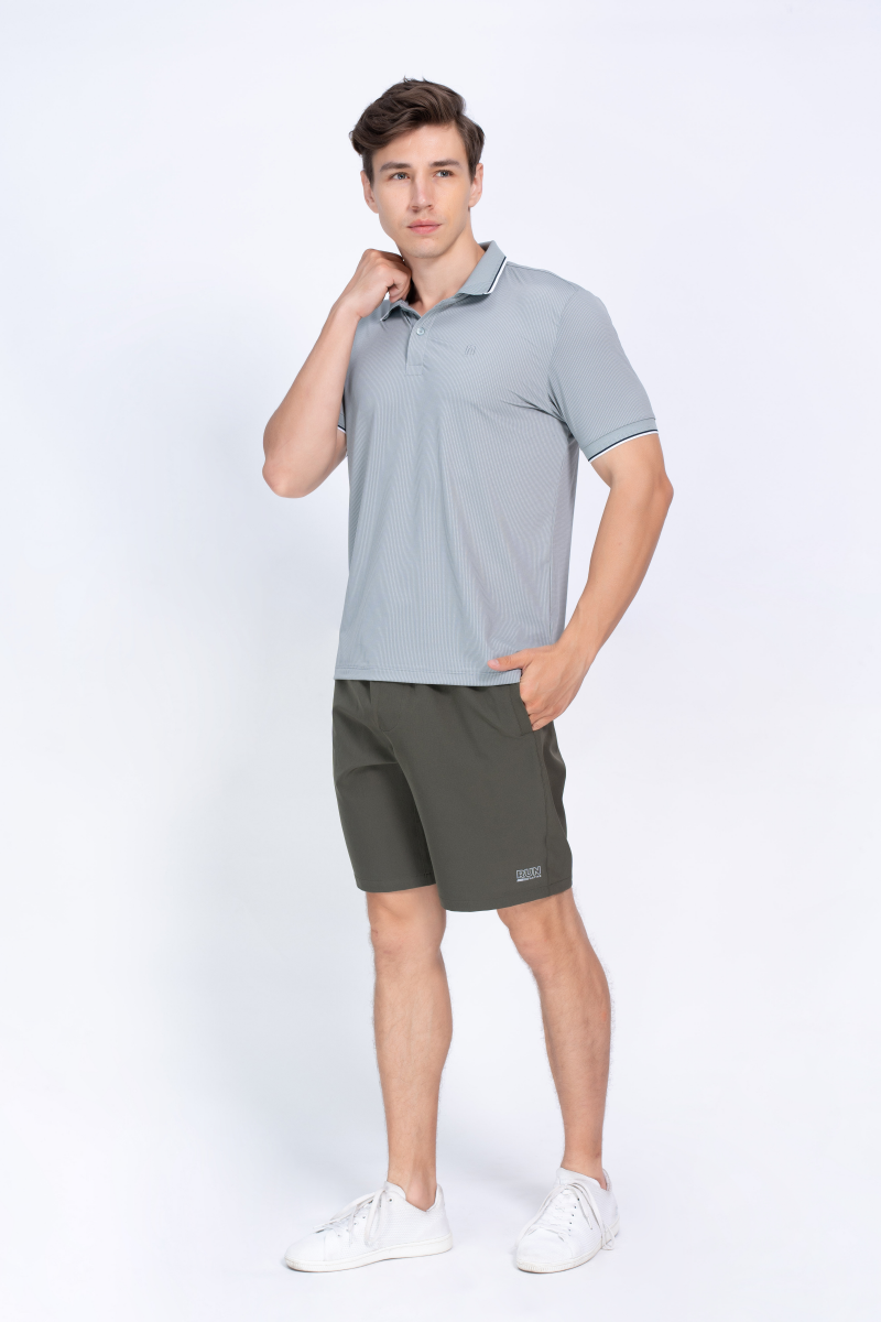 Quần short Thể thao Nam Novelty Regular fit màu rêu NSHMMDMPSR250041N