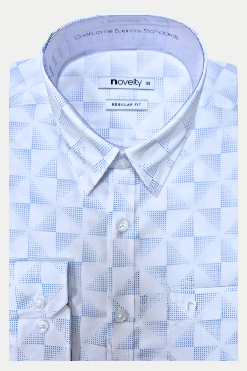 Áo sơ mi nam dài tay Novelty Regular fit NSMMINMMSR240586D