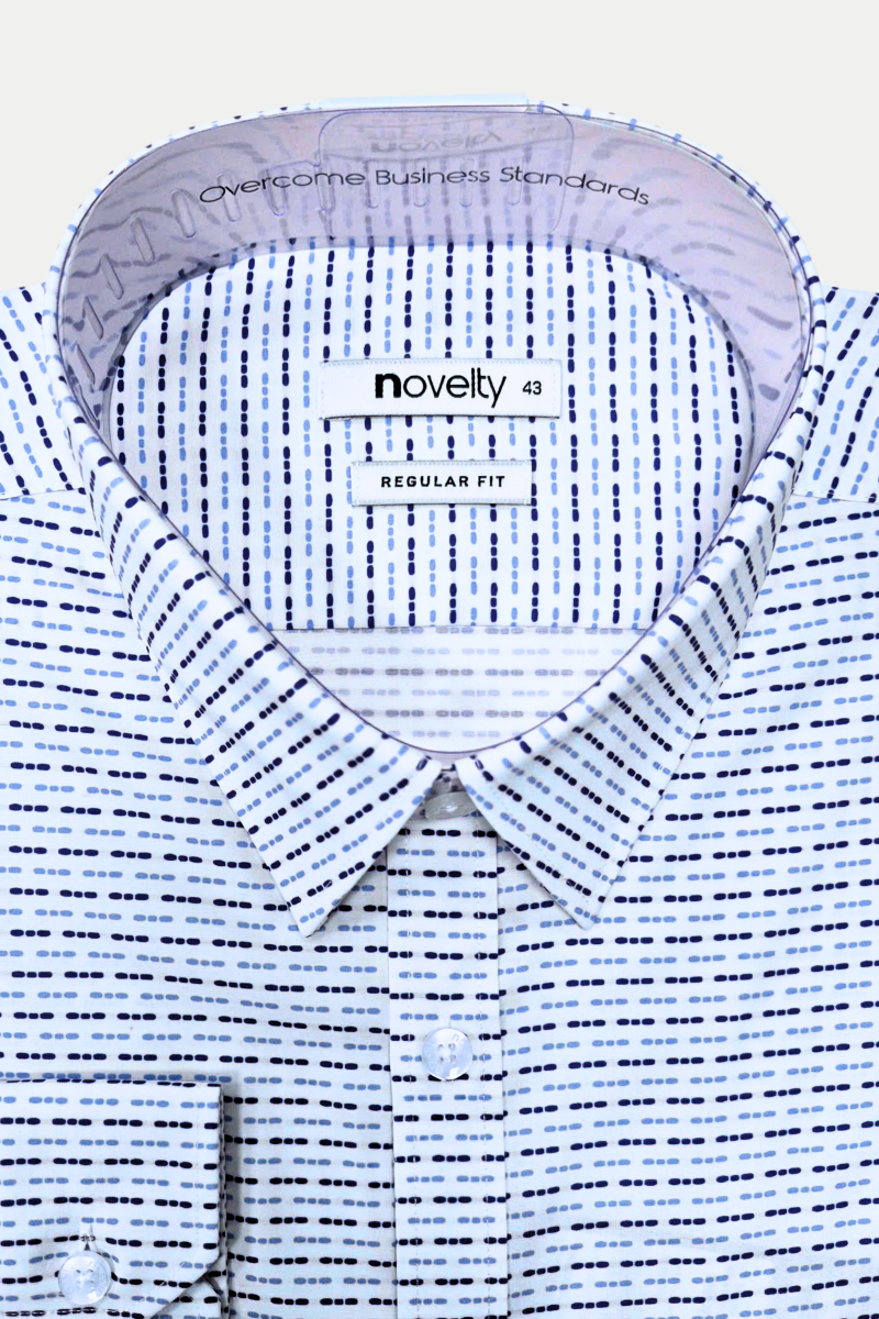 Áo sơ mi nam dài tay Novelty Regular fit hoa văn NSMMINMMSR240588D