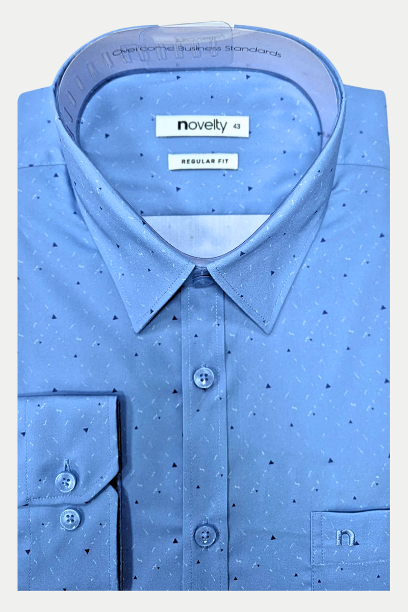 Áo sơ mi nam dài tay Novelty Regular fit hoa văn NSMMINMMSR240591D