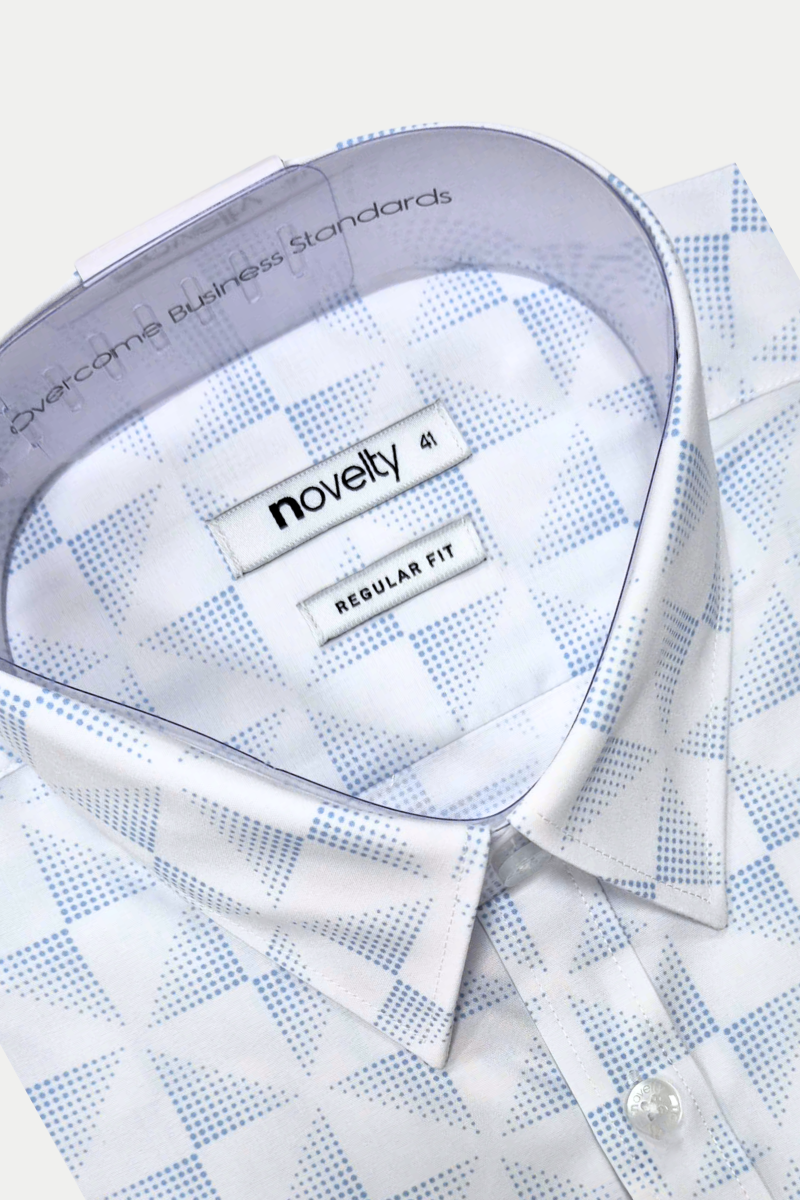 Áo sơ mi nam dài tay Novelty Regular fit hoa văn NSMMINMMSR240595N