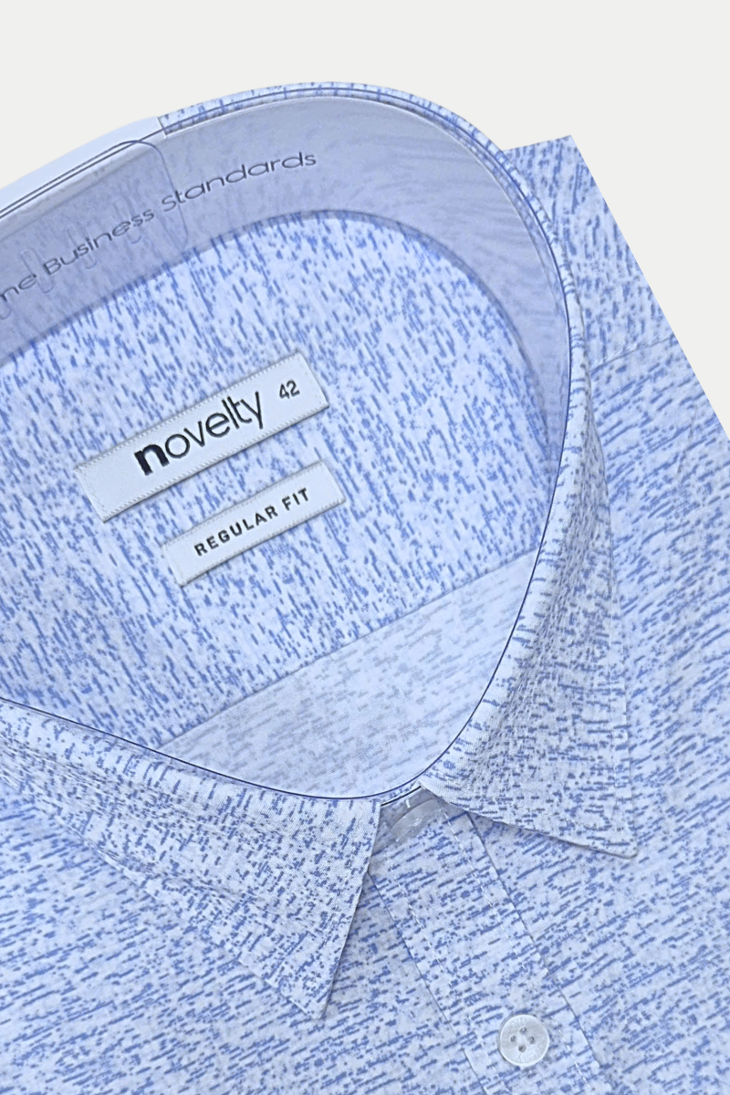 Áo sơ mi nam dài tay Novelty Regular fit hoa văn NSMMINMMSR240596N