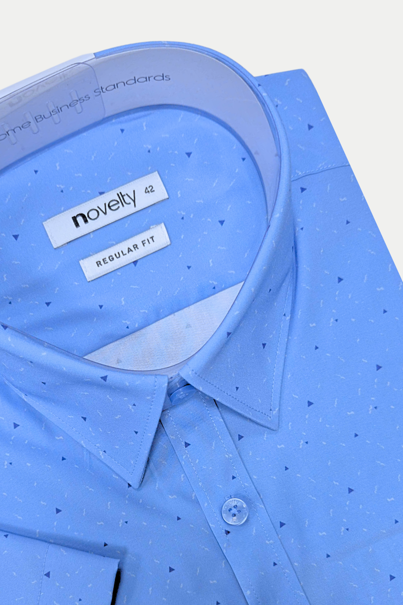 Áo sơ mi nam dài tay Novelty Regular fit hoa văn NSMMINMMSR240600N