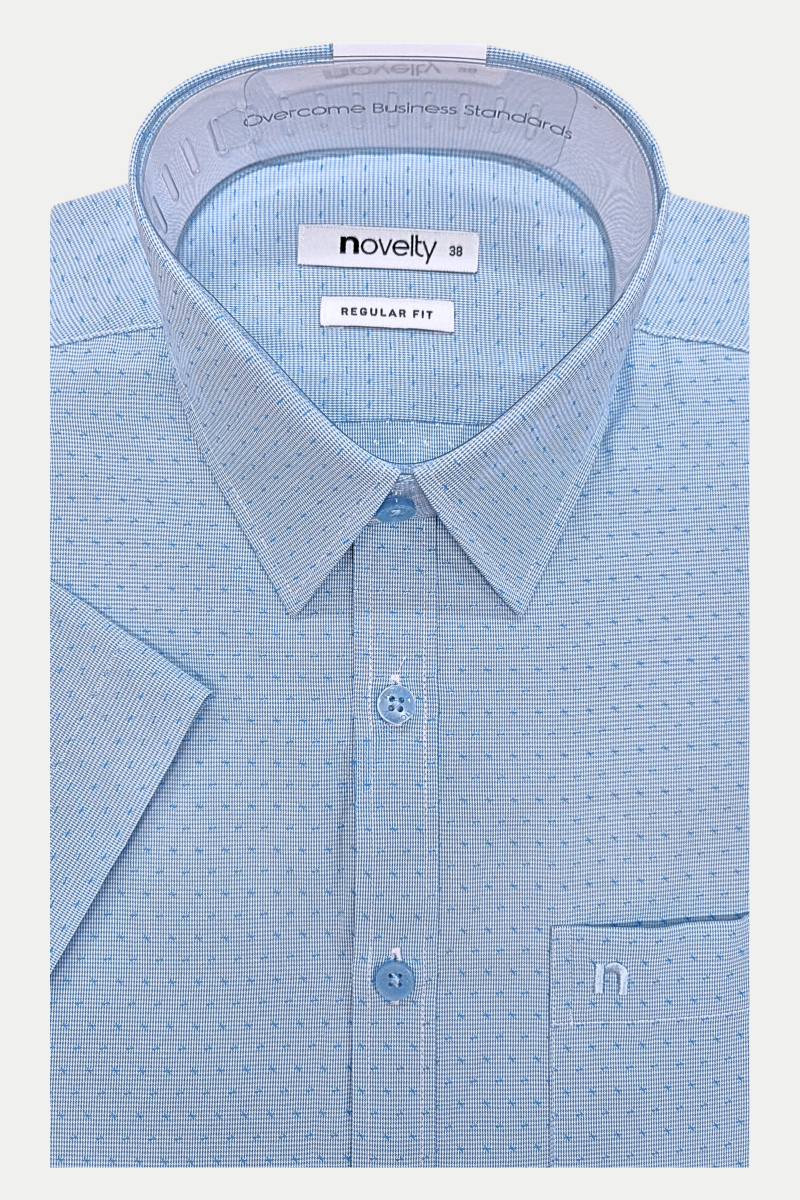 Áo sơ mi nam ngắn tay Novelty Regular fit Hoa văn NSMMINMRCR240636N